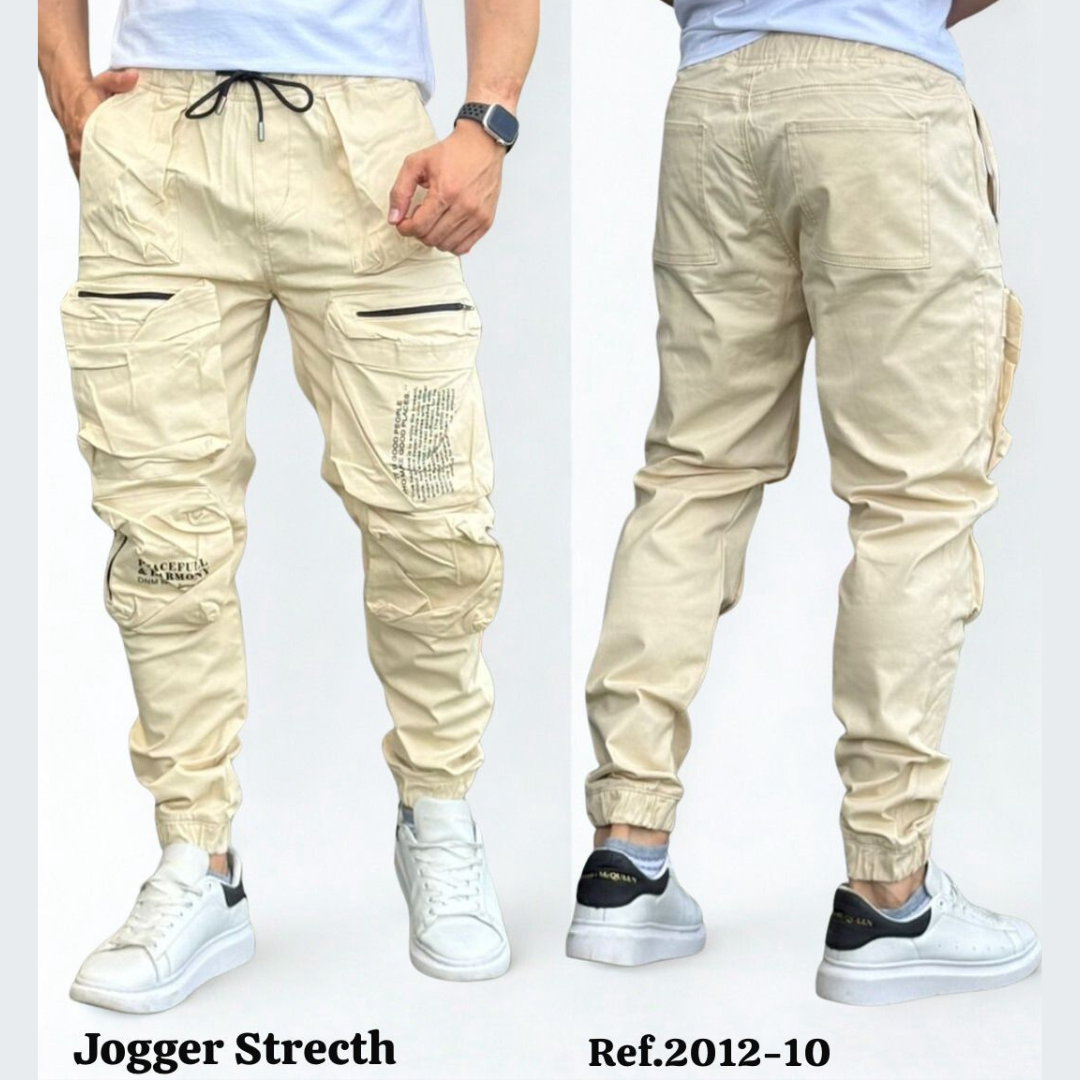 Jogger Cargo Dril Strecth