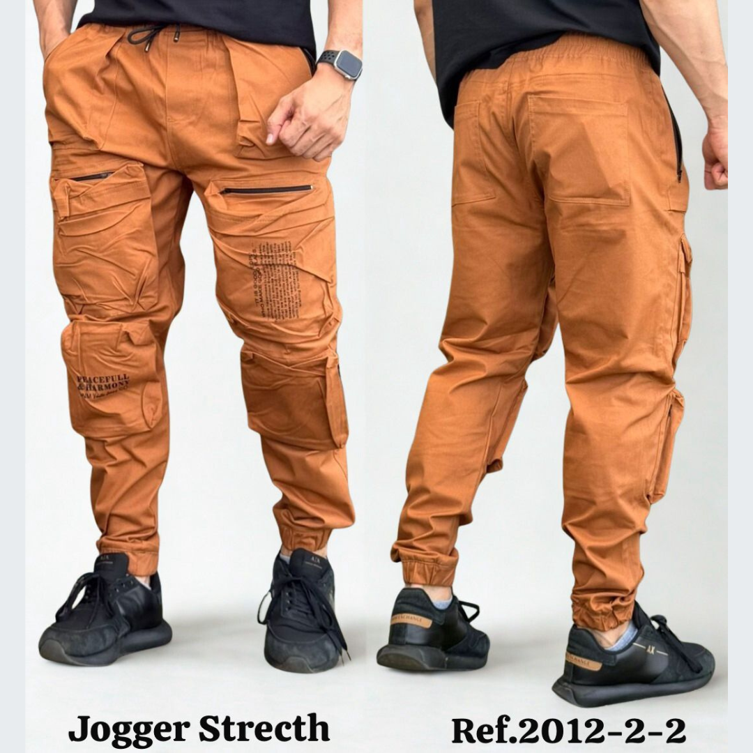 Jogger Cargo Dril Strecth