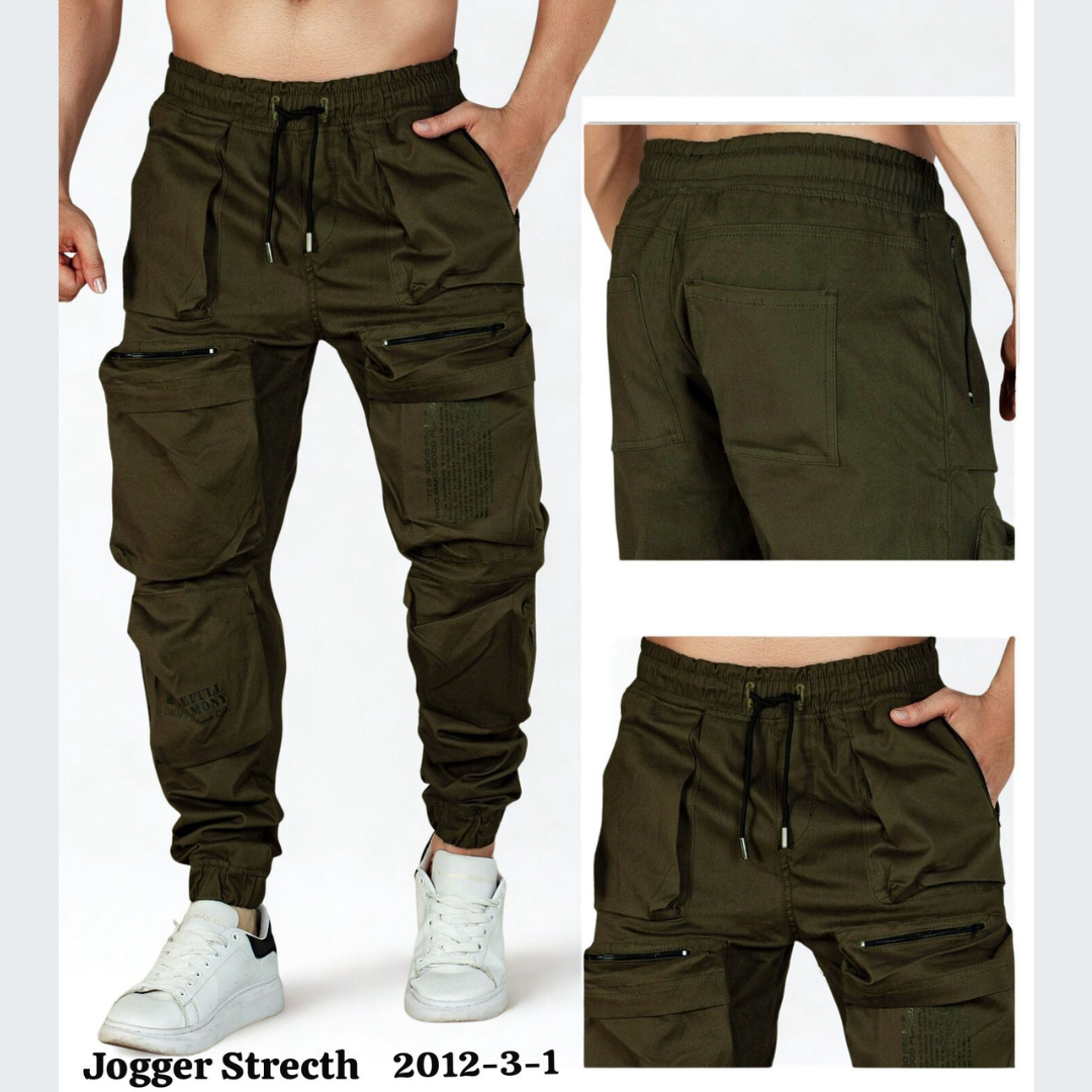 Jogger Cargo Dril Strecth
