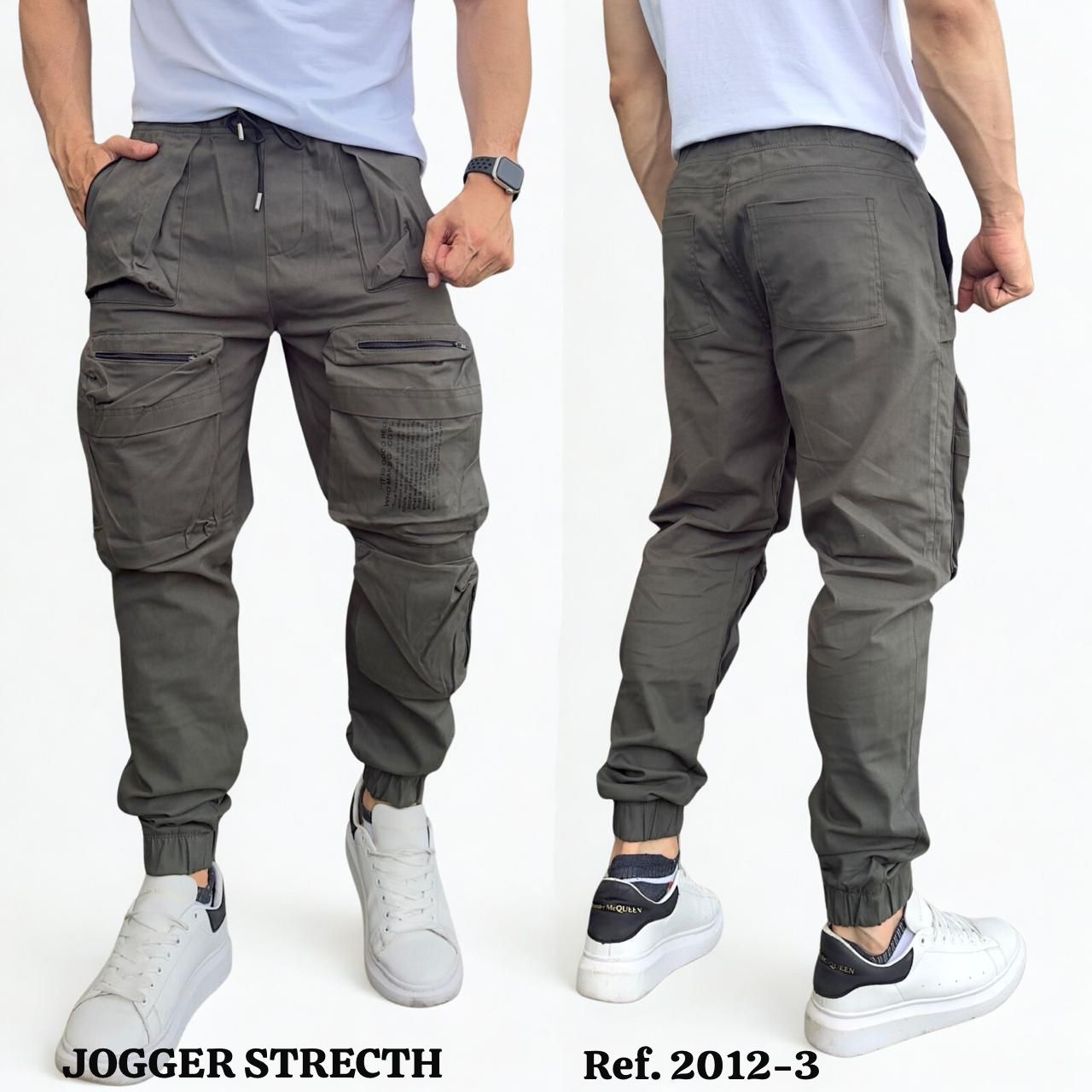 Jogger Cargo Dril Strecth
